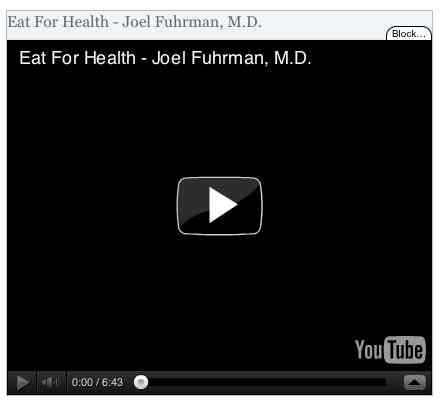 Image to go with video of: Eat For Health - Joel Fuhrman, M.D.